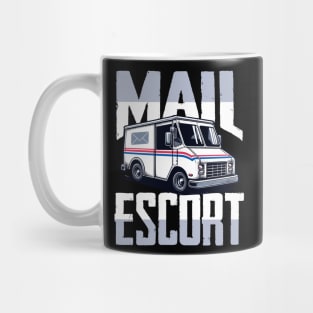 Mail Escort Fun Delivery Truck – Postal Service Humor Mug